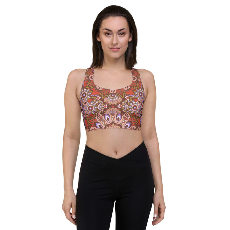 Mandala sports bra in Blue, Green and Red | peace-lover