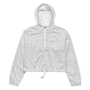 White windbreaker logo