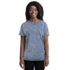 Acid wash cotton t-shirt - Denim