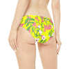 Copy of Strappy Bikini Set Antique Floral in Neon Pink | peace-lover