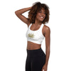 Golden Mandala Sports Bra in White | peace-lover