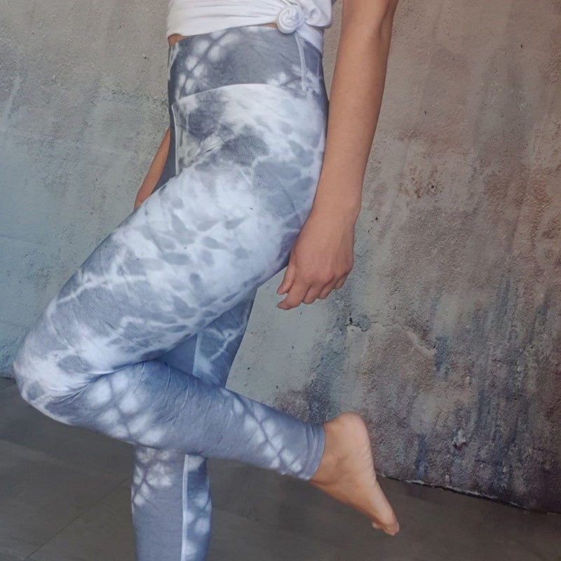 Tie dye yoga pants - Grey tie dye – peace-lover