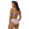 Lavender bikini High-waist Tropical