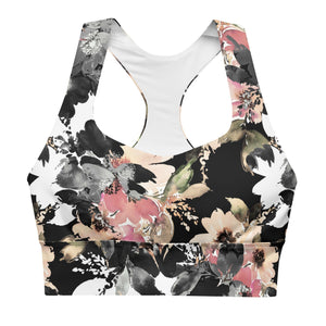 Sports bra Midnight Floral | peace-lover