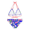Strappy Bikini Set Ditsy Floral in Blue | peace-lover